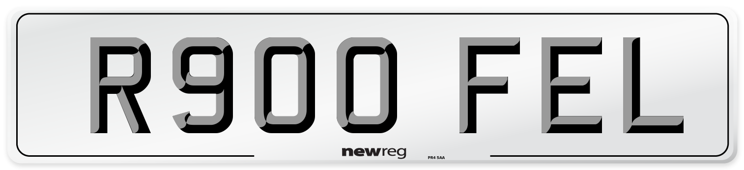 R900 FEL Number Plate from New Reg